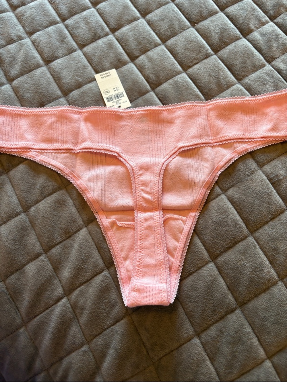 Pink Ribbed thing. Medium - Picture 2 of 3